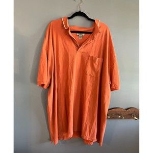 Comfort Zone by George Foreman Mens Short Sleeve Polo Shirt Size 5X Orange